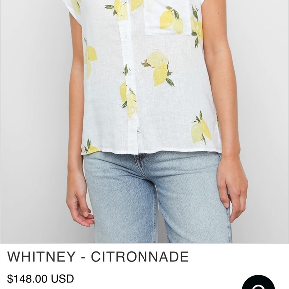 Rails Whitney Citrus Short Sleeve Button down - Picture 2 of 5